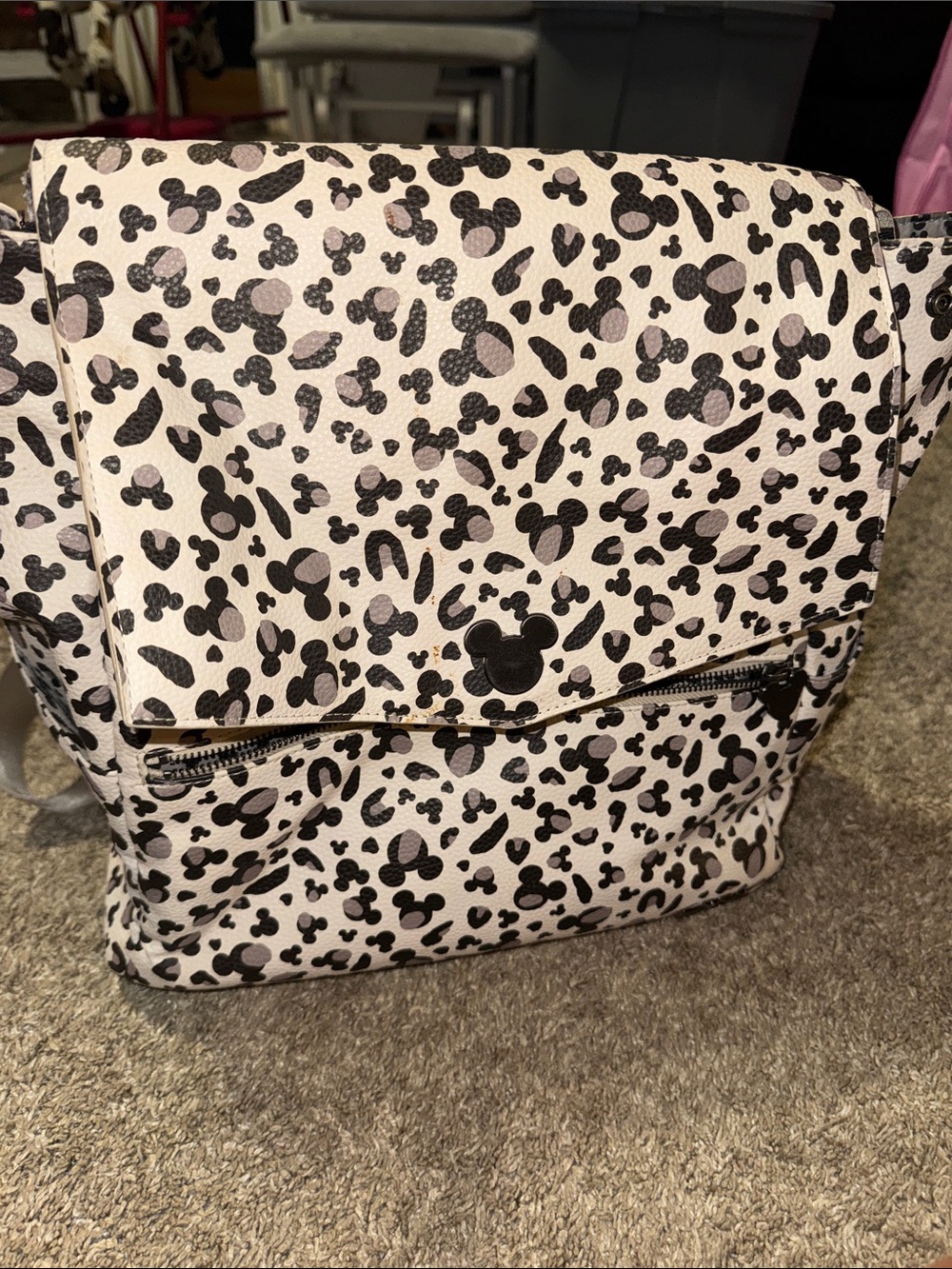 Freshly Picked White and Black Patterned Backpack